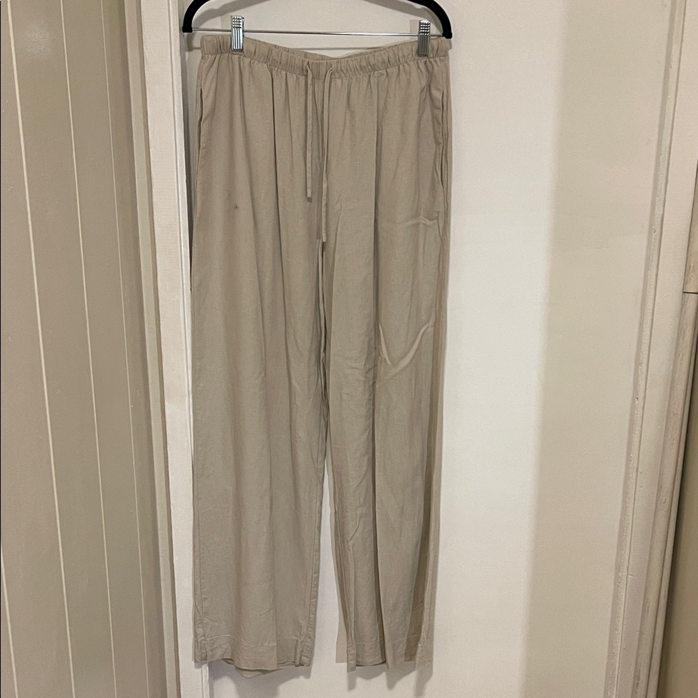 Cotton On Light Beige Drawstring Joggers - Picture 1 of 4